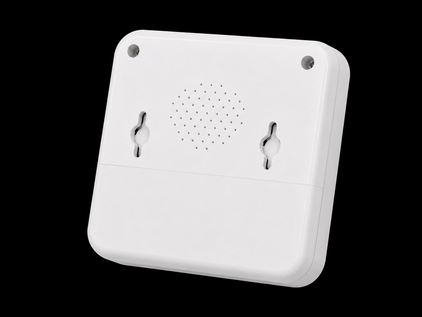 QLB001 背面 — 壁掛與電池更換設計
